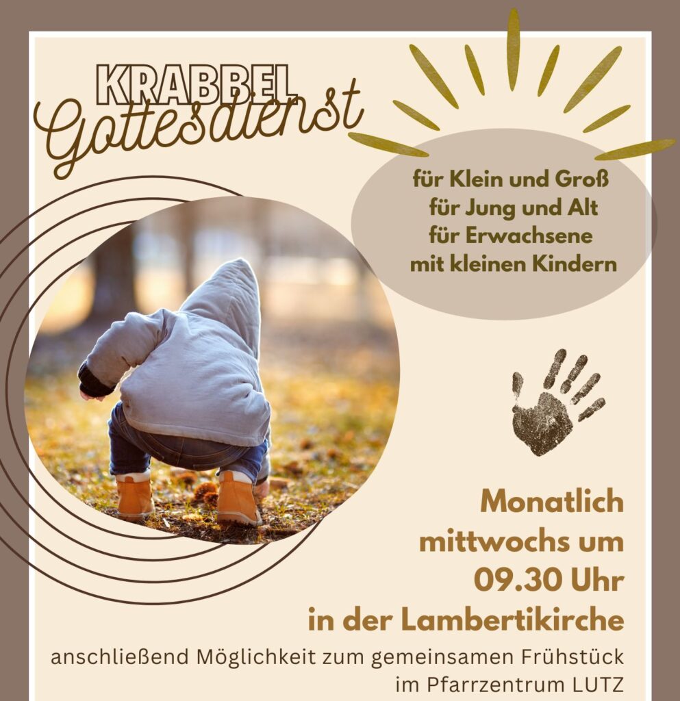 Krabbelgottesdienste im 2. Halbjahr