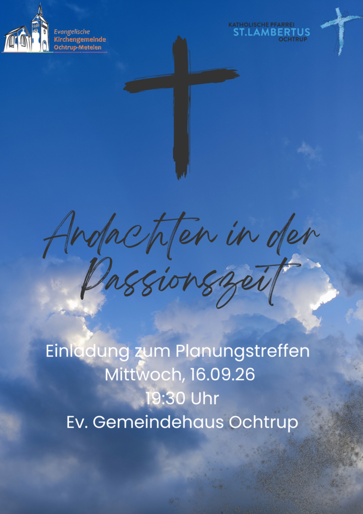 Andachten in der Passionszeit – Einladung Planungstreffen