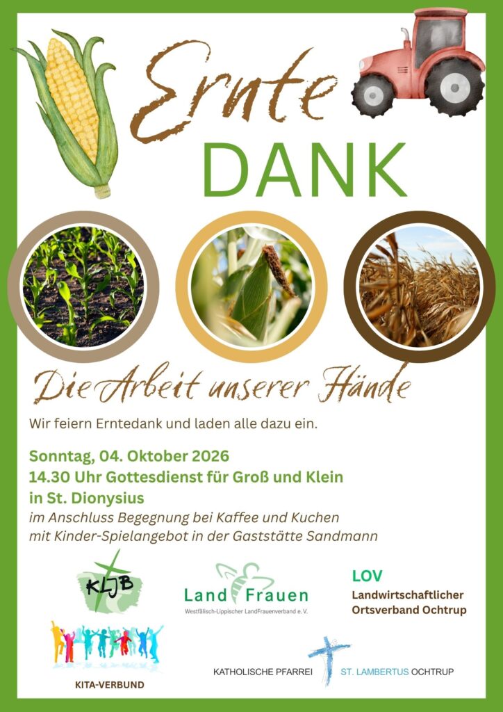 Wir feiern Erntedank