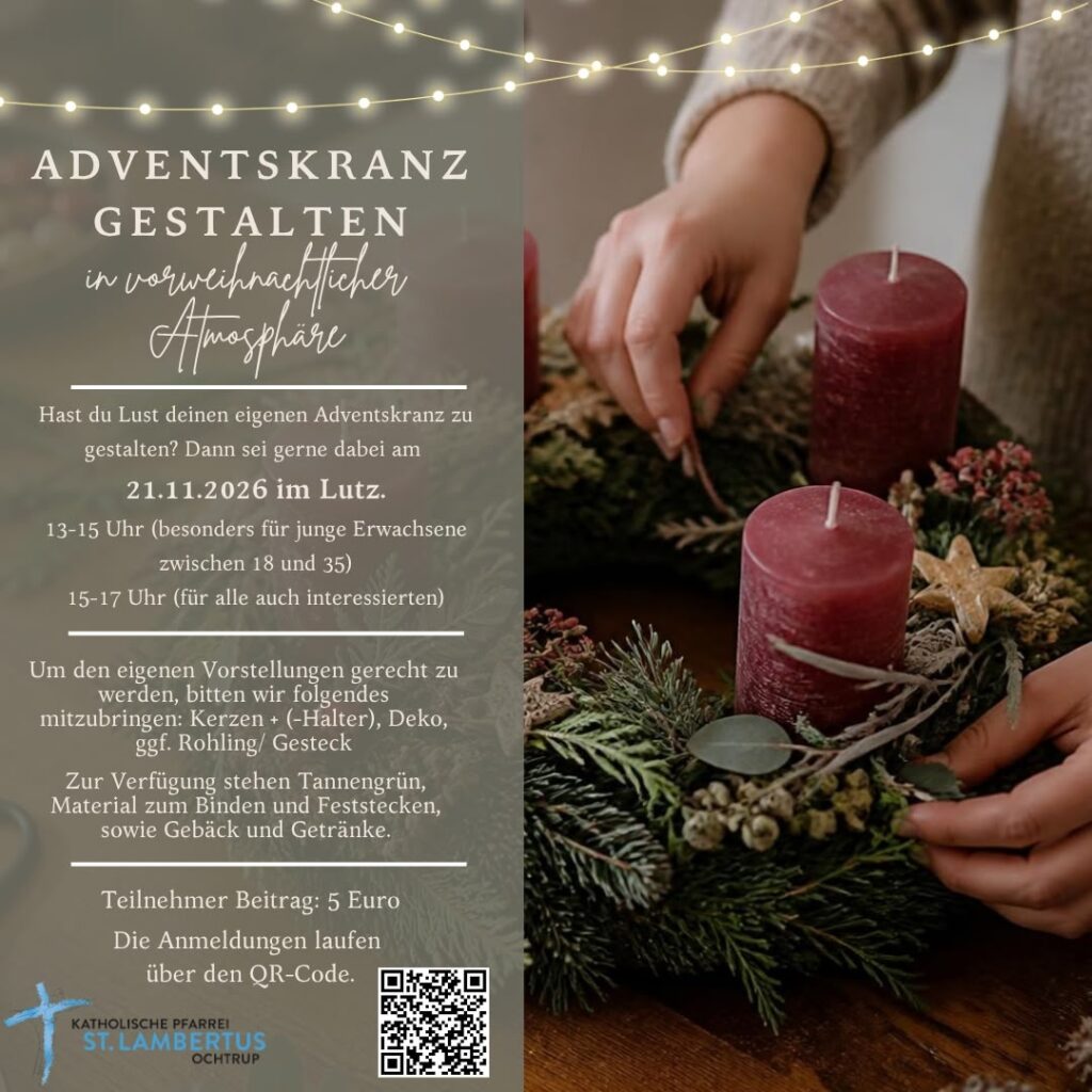 Adventskranz gestalten